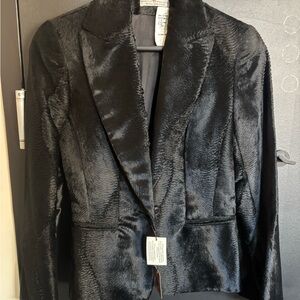 NWT Elegant Black Luxurious Suede Women's Jacket - stunning NWT